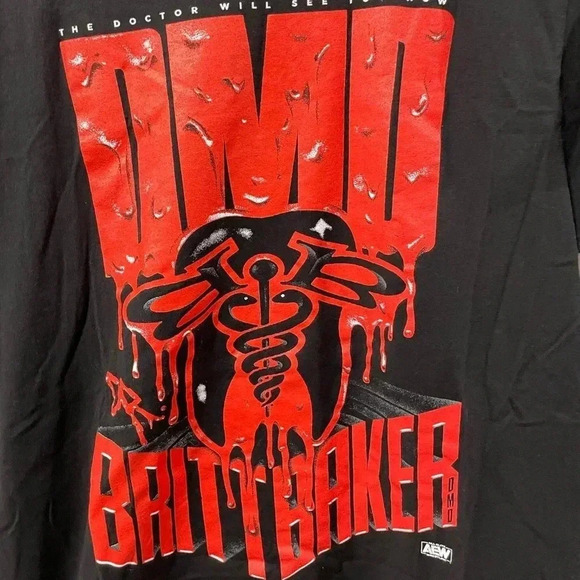 All Elite Wrestling (AEW) Dr Britt Baker DMD All Elite Crate T Shirt - Picture 3 of 6